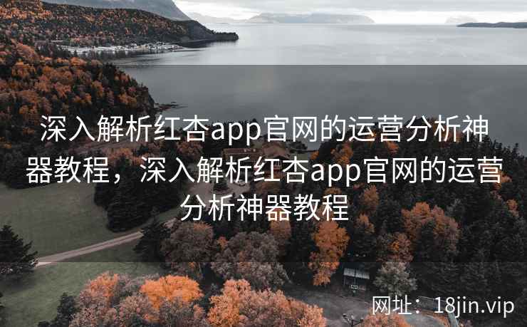 深入解析红杏app官网的运营分析神器教程，深入解析红杏app官网的运营分析神器教程